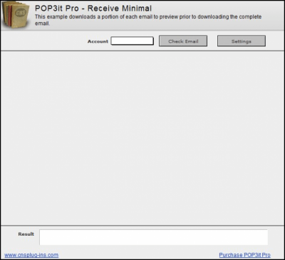 Screenshot of the application POP3it Pro - #1