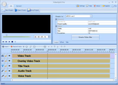 Screenshot of the application VideoSpirit Pro - #2