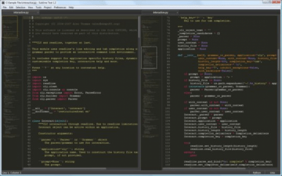 Screenshot of the application Sublime Text Portable - #1