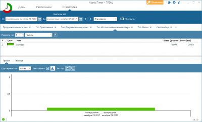 Screenshot of the application ManicTime Portable - #5