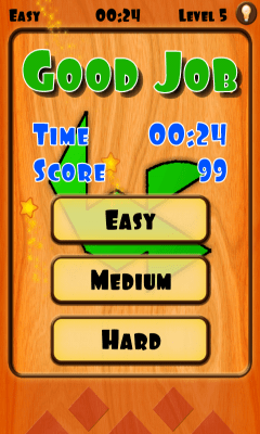 Screenshot of the application Tangram - #3