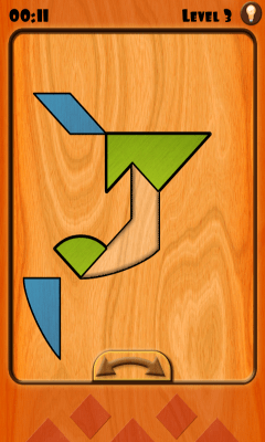 Screenshot of the application Tangram - #5