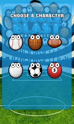 Screenshot of the application Bubble Blast Sports - #1