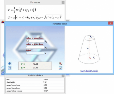 Screenshot of the application Solid Geometry - #1