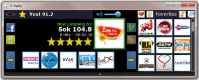 Screenshot of the application V-Radio - #1