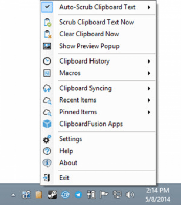 Screenshot of the application ClipboardFusion - #2