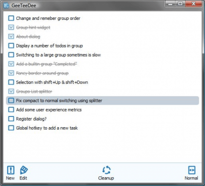 Screenshot of the application GeeTeeDee - #3