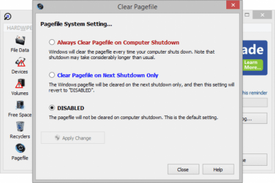 Screenshot of the application Hardwipe - #3