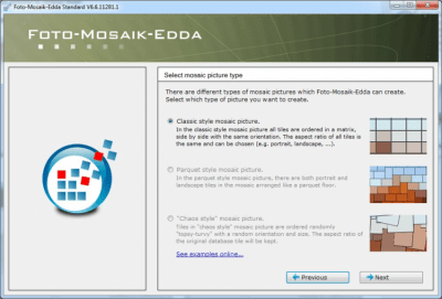 Screenshot of the application Foto-Mosaik-Edda - #2