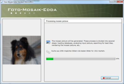 Screenshot of the application Foto-Mosaik-Edda - #6