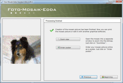 Screenshot of the application Foto-Mosaik-Edda - #7