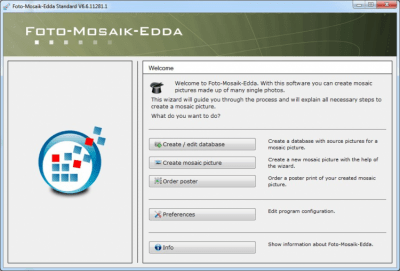 Screenshot of the application Foto-Mosaik-Edda Portable - #1