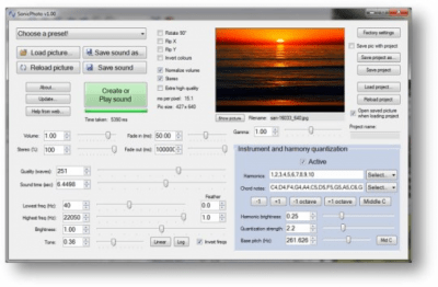 Screenshot of the application SonicPhoto Portable - #1