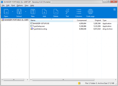 Screenshot of the application Bandizip - #3