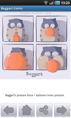 Screenshot of the application Boggart Comic - #3