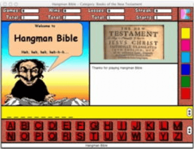 Screenshot of the application Hangman Bible - #1