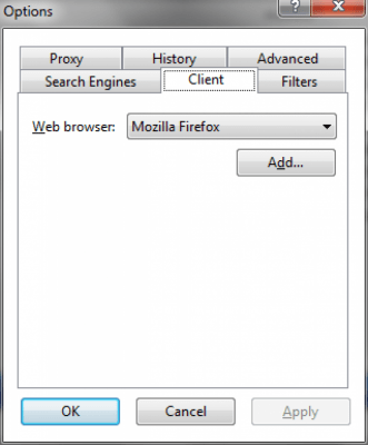 Screenshot of the application WebFerret - #3