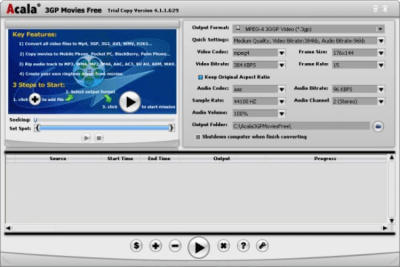 Screenshot of the application Acala 3GP Movies Free - #1