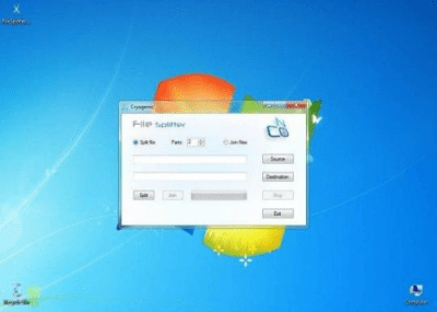 Screenshot of the application Cryogenic FileSplitter - #1