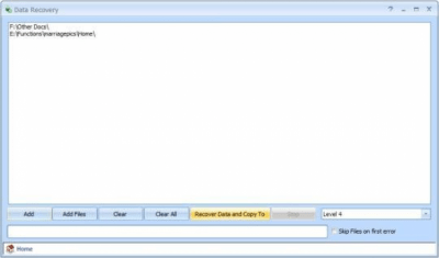 Screenshot of the application Data Recovery - #1