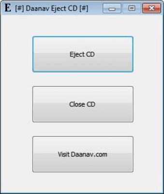 Screenshot of the application Daanav Eject CD - #1
