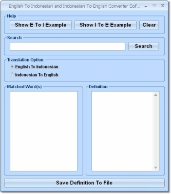 Screenshot of the application English To Indonesian and Indonesian To English Converter - #1