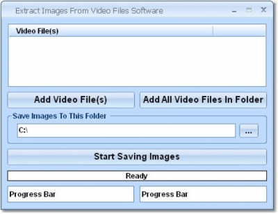 Screenshot of the application Extract Images From Video Files - #1