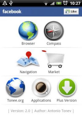 Screenshot of the application Browser Widget - #1