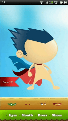 Screenshot of the application Superheroes - #4