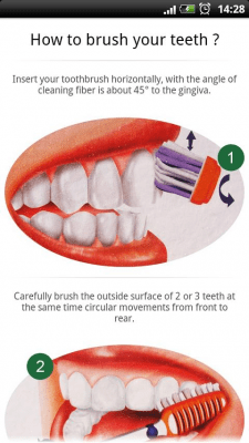 Screenshot of the application How to brush your teeth - #3