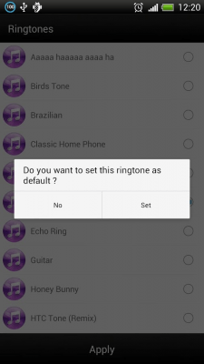 Screenshot of the application Ring Ringtones - #3