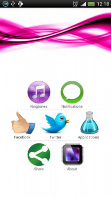 Screenshot of the application Ring Ringtones - #5