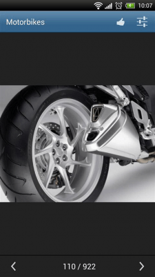 Screenshot of the application Motorcycles - #3