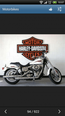 Screenshot of the application Motorcycles - #4