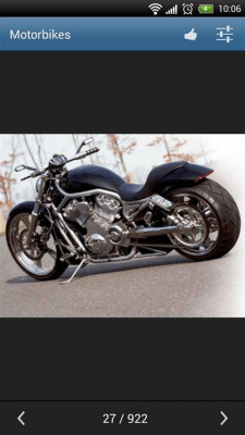 Screenshot of the application Motorcycles - #6