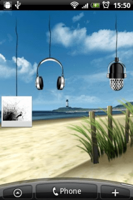 Screenshot of the application Flying Widgets - #4