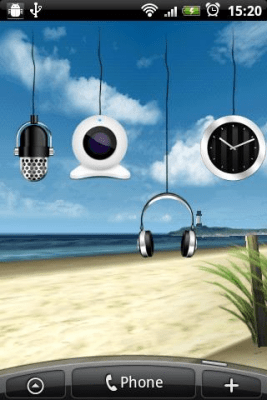 Screenshot of the application Flying Widgets - #5