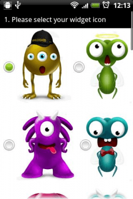 Screenshot of the application Monster Widgets - #3