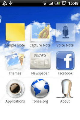 Screenshot of the application Organizer - #4