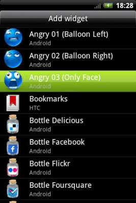 Screenshot of the application Angry Widgets - #1