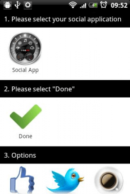 Screenshot of the application Bottle Widgets - #3