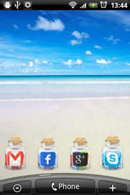 Screenshot of the application Bottle Widgets - #6