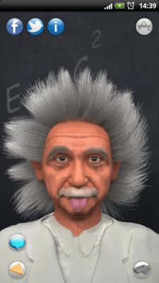 Screenshot of the application 3D Talking Albert - #3