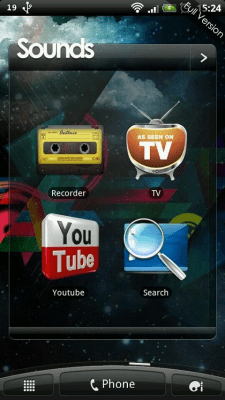 Screenshot of the application Sense 3 Sounds - #5