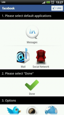 Screenshot of the application Sense 3 Messages - #3