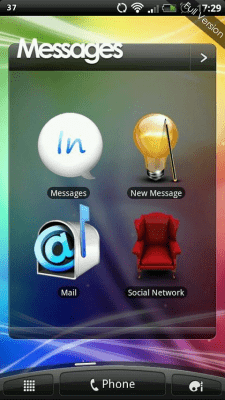 Screenshot of the application Sense 3 Messages - #4