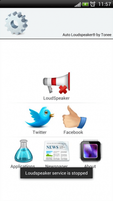 Screenshot of the application Auto Loudspeaker - #1