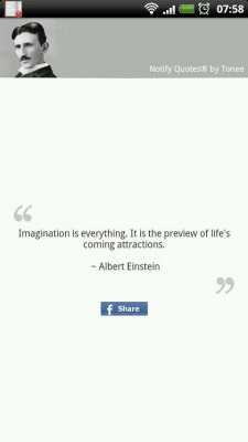 Screenshot of the application Popup Quotes - #7