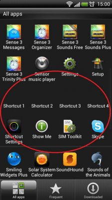 Screenshot of the application Transparent icons - #3