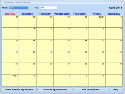 Screenshot of the application Appointment Calendar - #1